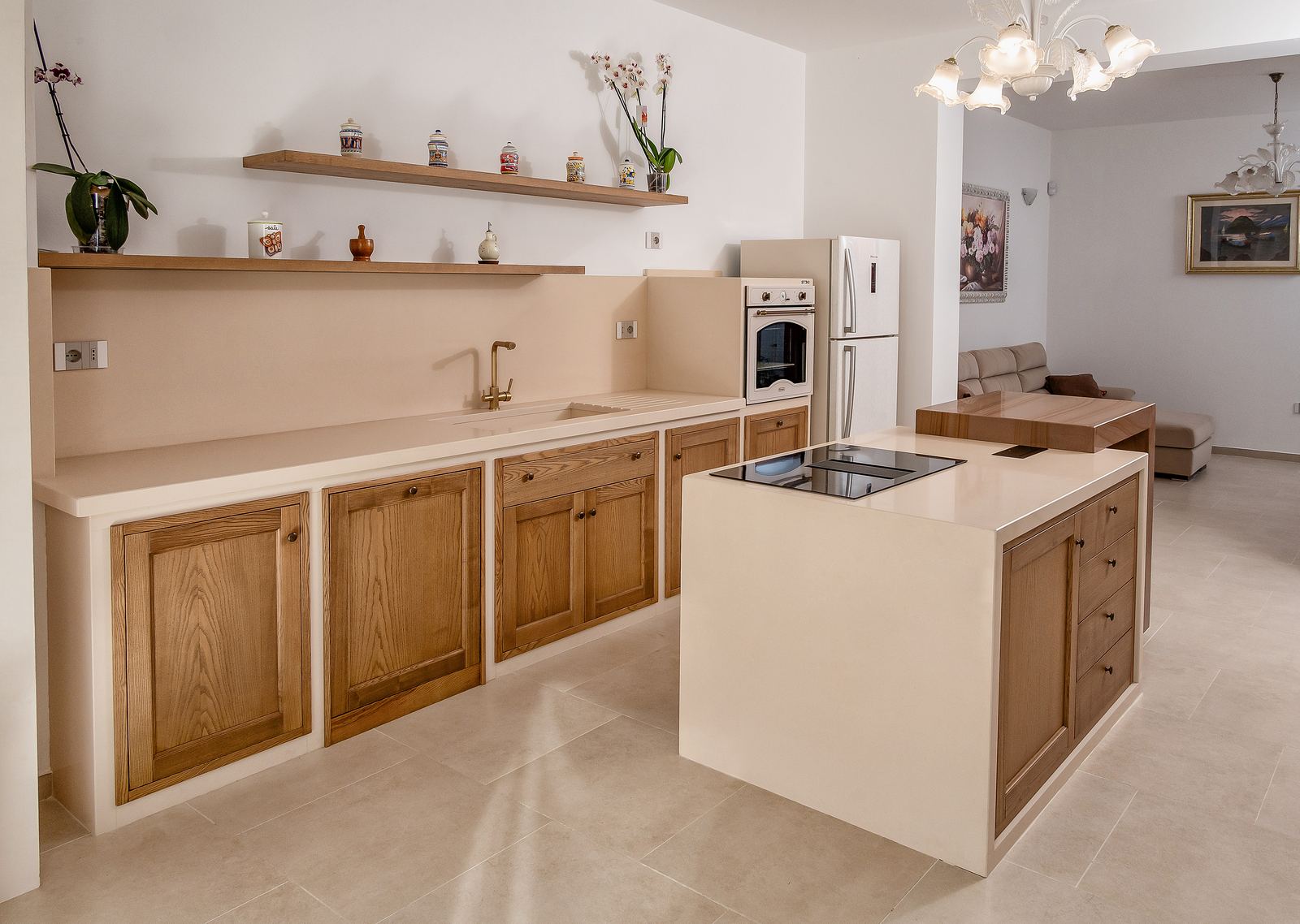 La cucina STOKI di Corsano con le ante in legno